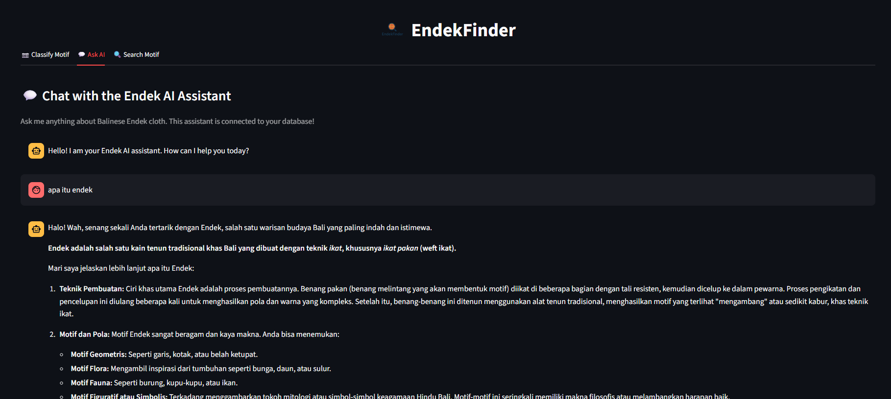 Endek Finder Screenshot 4